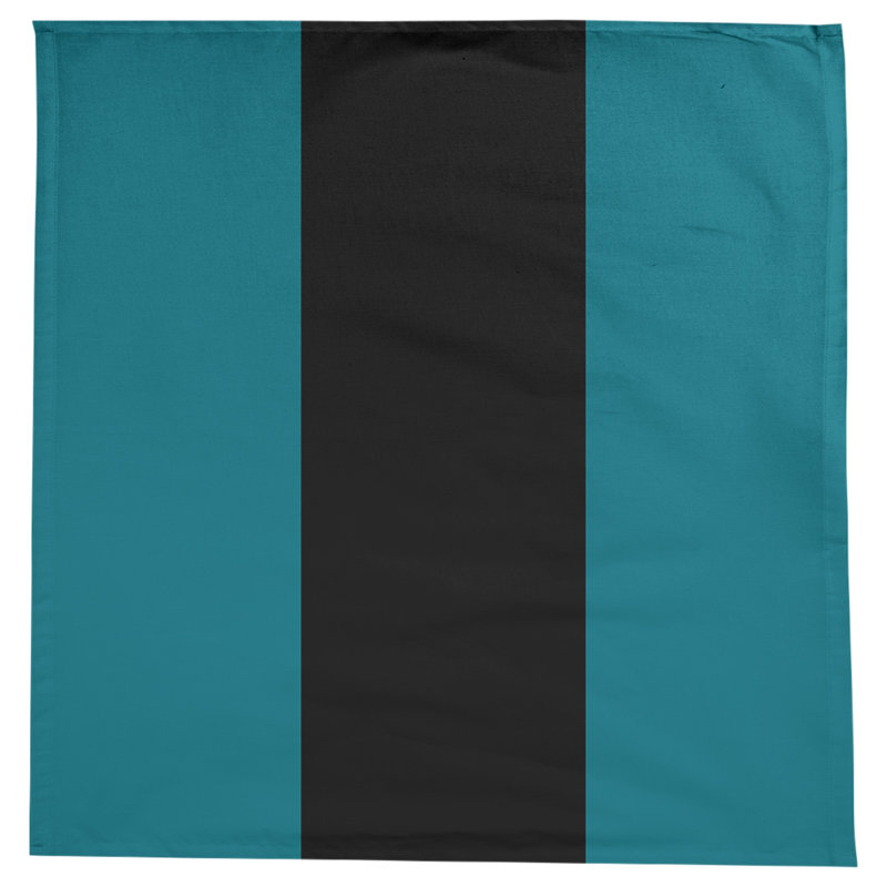 San Jose Tablecloth, Deep Pacific Teal/Black/Deep Pacific Teal