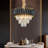 Lyckman 7 - Light Unique / Statement Tiered Chandelier with Crystal Accents
