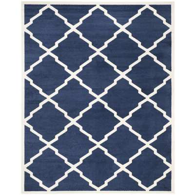 Ammundsen Geometric Navy/Beige Area Rug