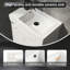 Meuble-lavabo mural 20 po avec lavabo en céramique, armoire de rangement avec portes
