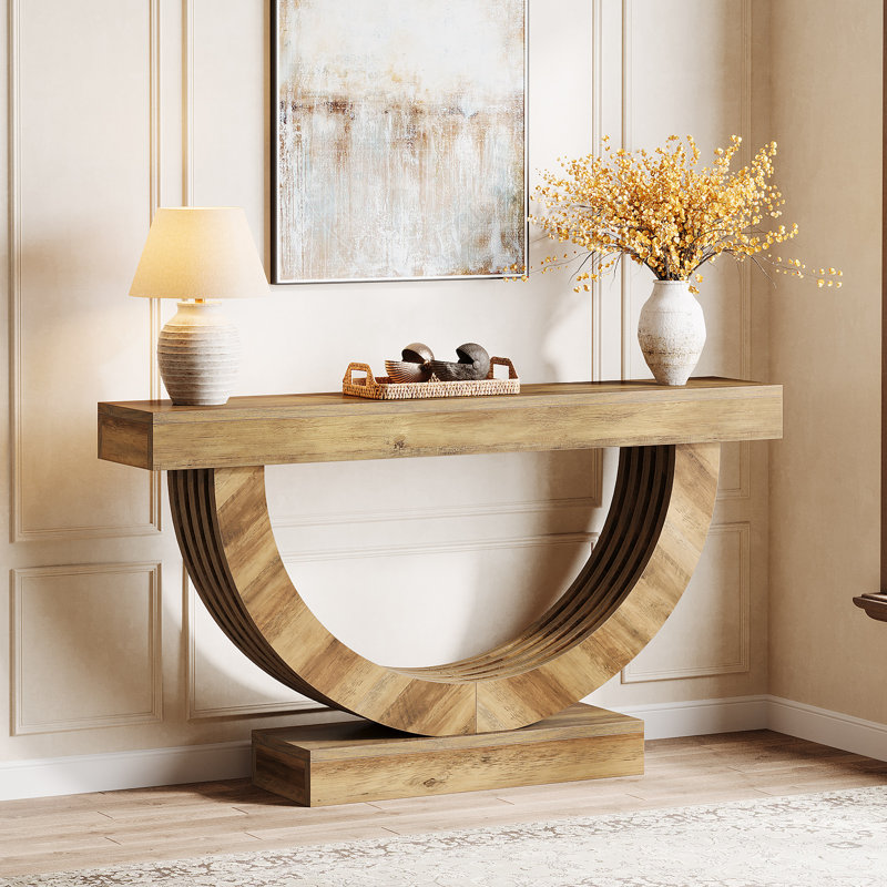 Extra Long 59-Inch Farmhouse Console Table For Entryway