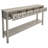 Rustic Entryway Console Table, 60" Long Sofa Table With Two Different Size Drawers And Bottom Shelf For Storage-1043923646
