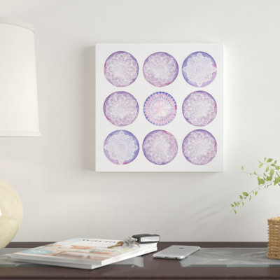 « lilas gouttelettes », impression sur toile