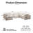 125" 7-Seater Oversized Modular Chenille Sectional Sofa, Reversible L-shape Design With Movable Ottoman-1794464435