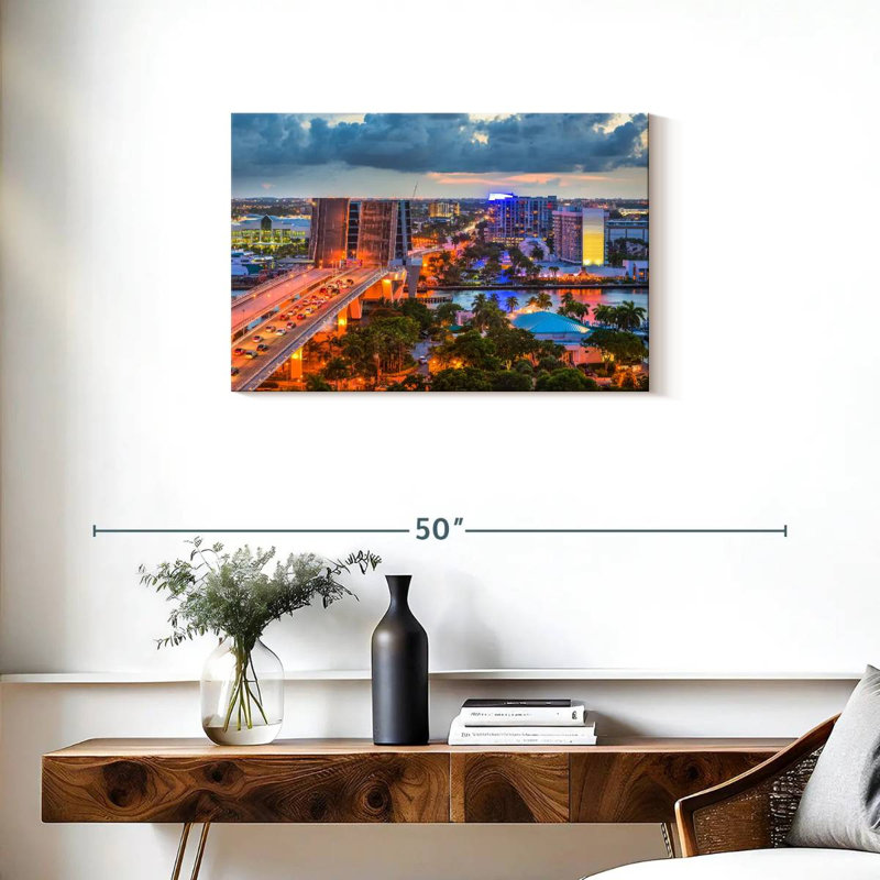 Kavia Fort Lauderdale Drawbridge, 20" H x 30" W
