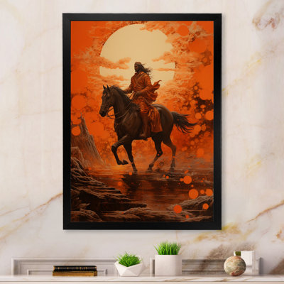 " Hinduism Suryas Dawn Orange I "