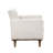Lucian 35.5" Modern & Contemporary Accent Chair with Textured Fabric Upholstery, Tufted Chair Back, Brown Solid Wood Legs
