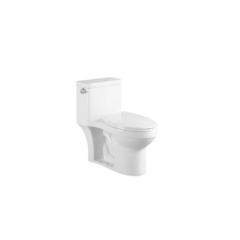 Toilette allongée à fixation au sol 1,5 gallons par minute GPV ETVIN (siège inclus) Andvin