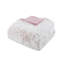 Ensemble de 3 mini-édredon en fausse fourrure à poil long double / grand rose / blanc-131167755