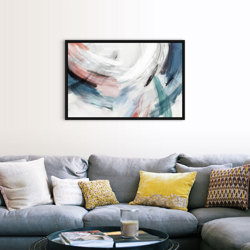"Nuits blanches I" par PI studio-impression sur toile, Toile avec cadre noir, H 34 po x l 50 po x P 1,75 po