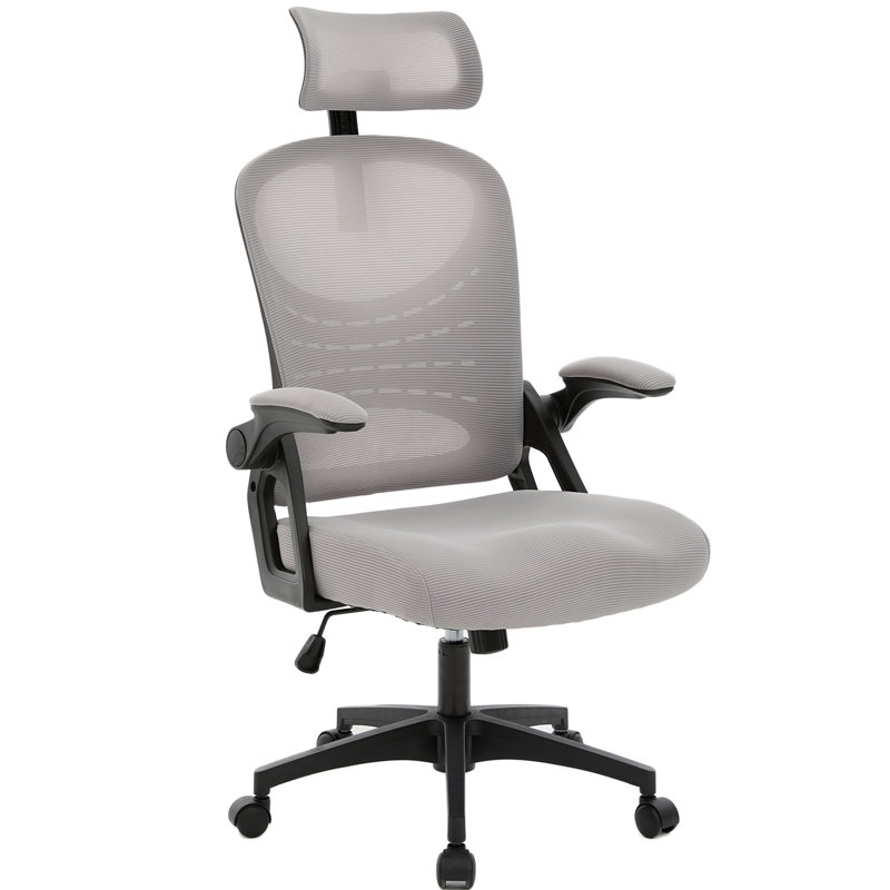 Chaise de bureau ergonomique Loriece en maille pour usage commercial, Grey
