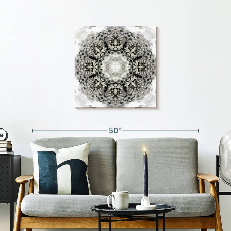 Black White Kaleidoscope II, 24'' H x 24'' W