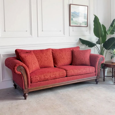Retro Red Casual Sofa