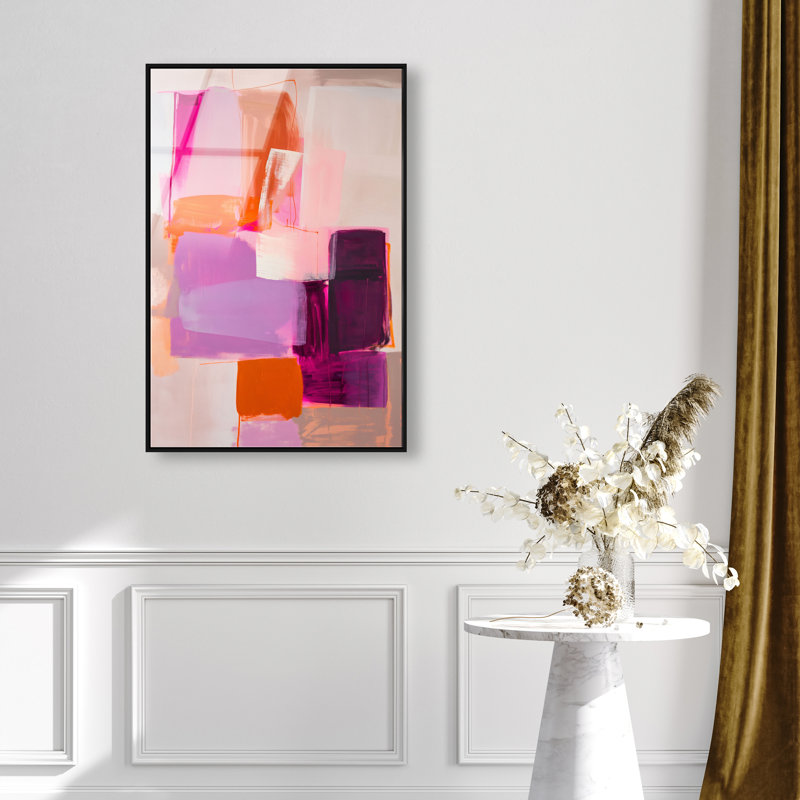 Bold Foundations I High-Gloss Frameless Acrylic Glass Wall Art Abstract Print by Oliver Gal, Ready to Hang, 10 x 15