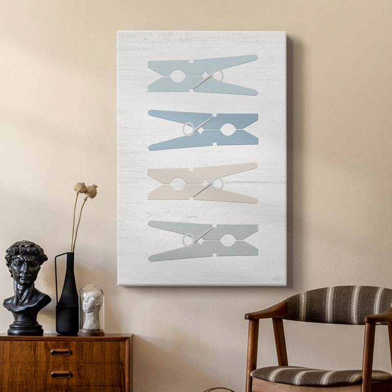 Laundry Pins -Custom Wrapped Gallery Cavas