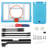 Winado 32.28'' W Steel Pool Basketball Hoop