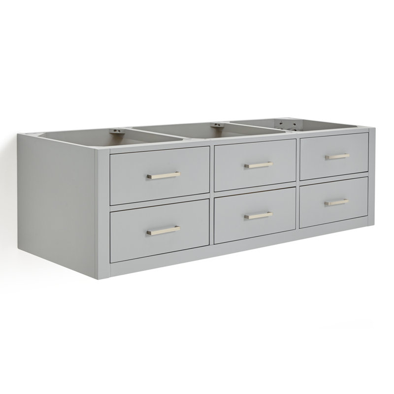 Base de meuble-lavabo simple 60 po Megrez, Gris