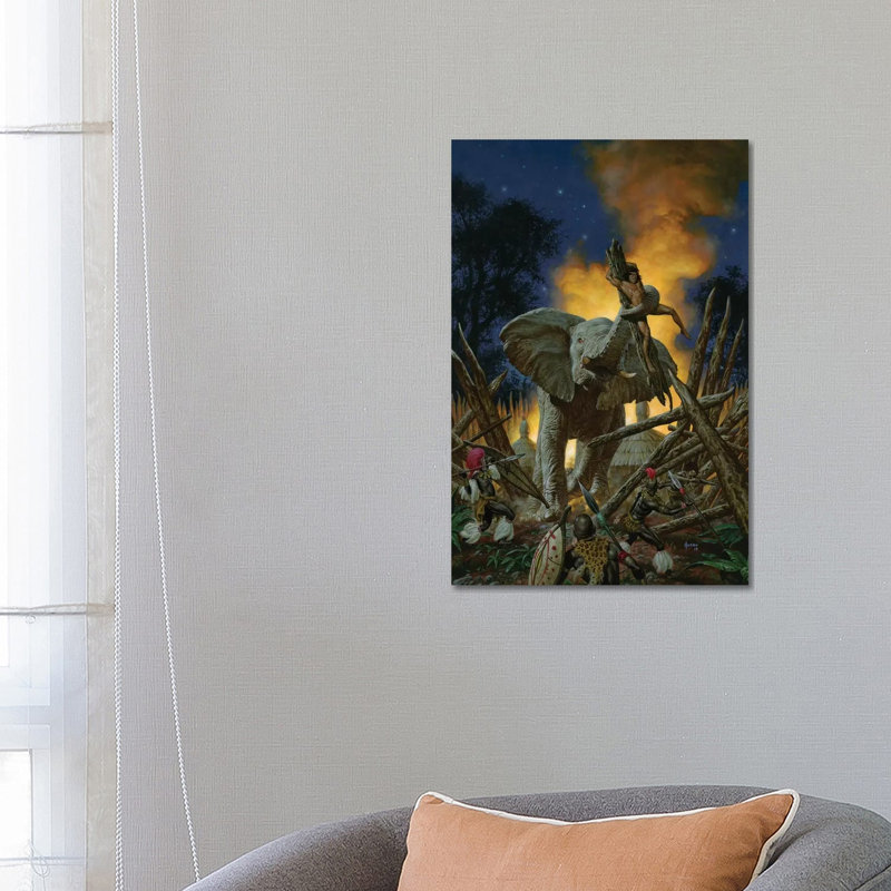 Son Of Tarzan by Joe Jusko - Wrapped Canvas Print, 66.04 cm H x 45.72 cm W