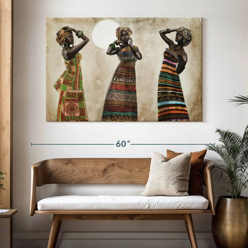 Élégance africaine Leisha, H 34 po x l 51 po