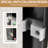 Double Sliding Shower Door 60" Wide By 72" High, 1/4" (6mm) Clear Tempered Glass, Matte Black Aluminum Frame, Dual Stainless Steel Handles, Adjustable Width Between 56" - 60", Water Proof Feature For-118932955