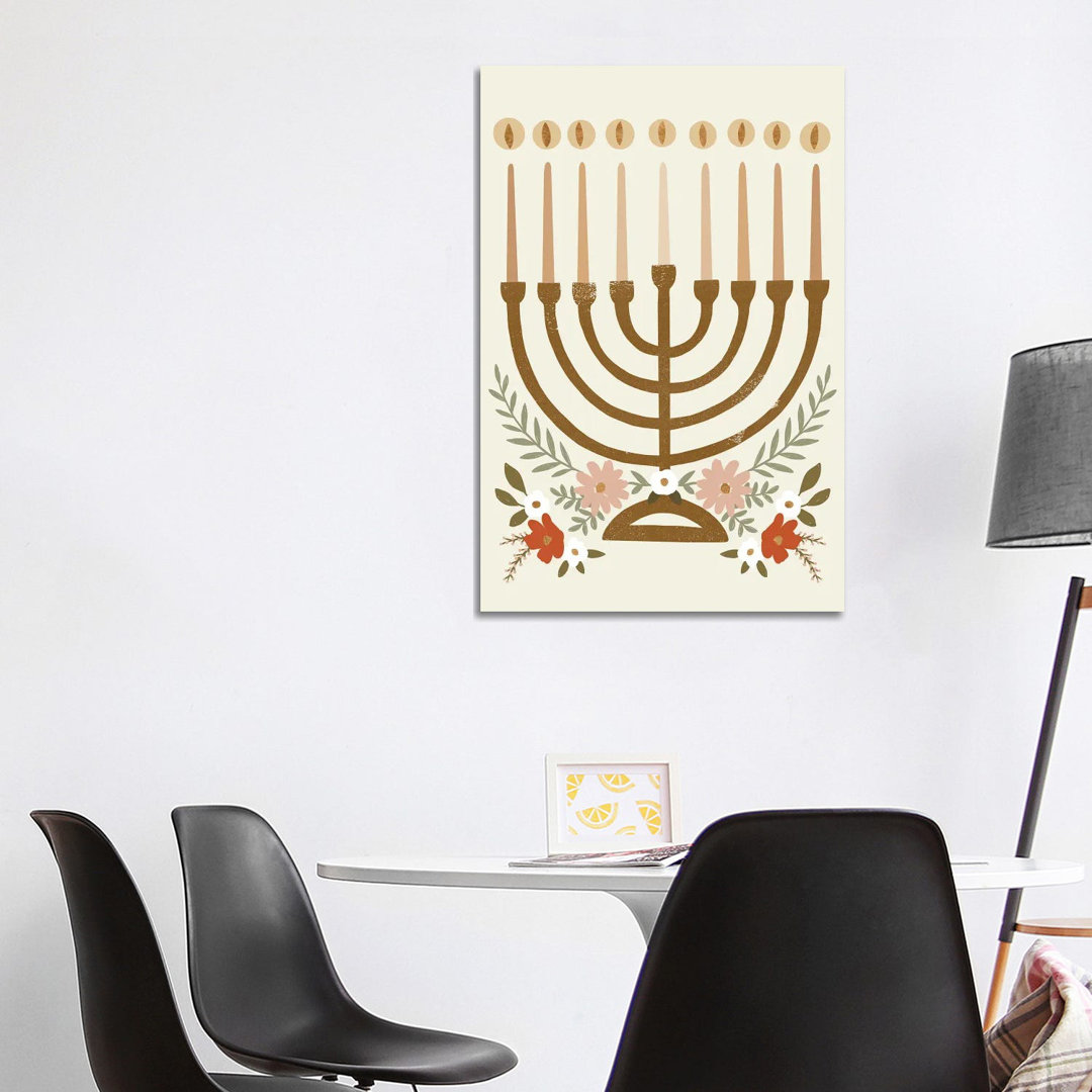 Natural Hanukkah Collection II von Victoria Barnes - Galerie-verpackte Leinwand Giclée auf Leinwand