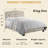 Upholstered Button-tufted Platform Bed Frame with Adjustable Height Headboard-1388957123-1388956985