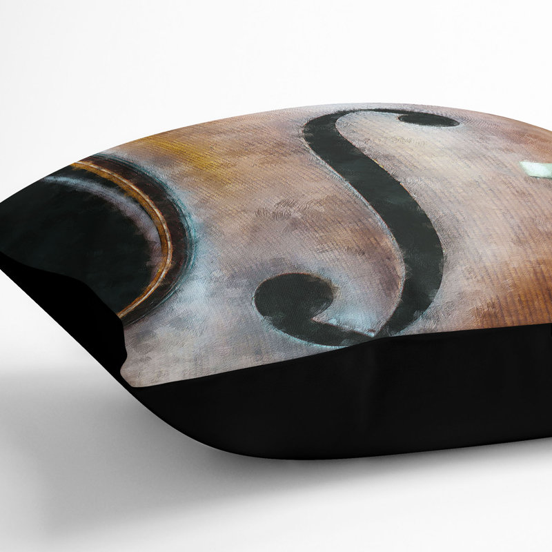 Square Throw Cushion, Black, 40cm H x 40cm W x 15cm D