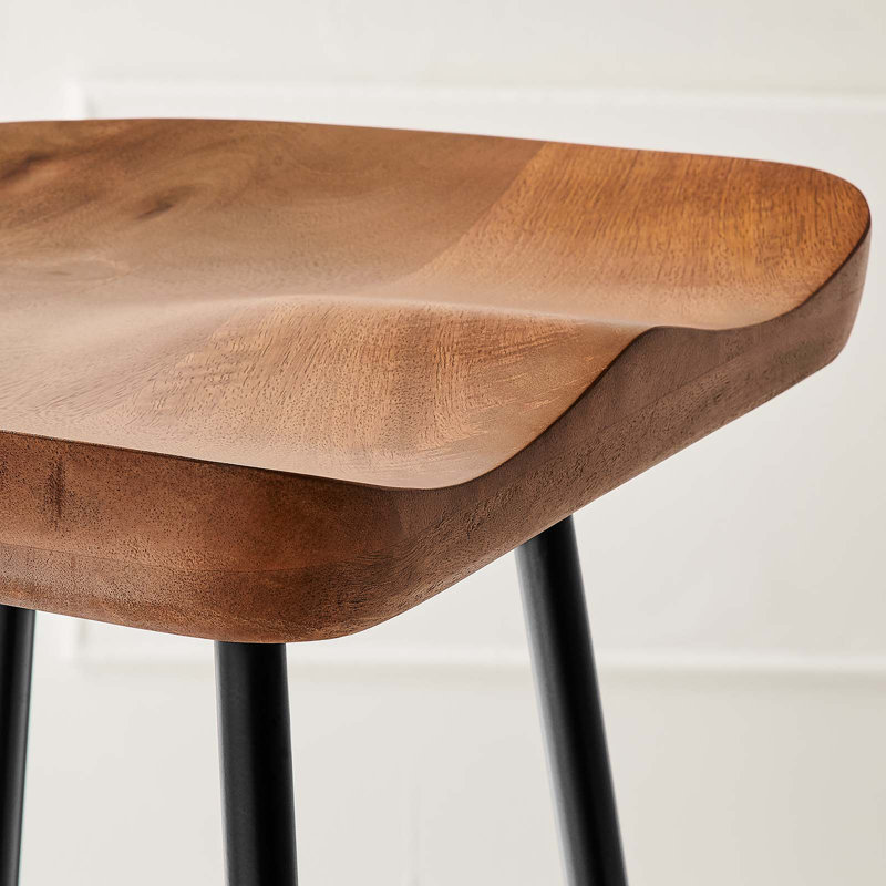 Tabouret en bois massif Modway Concord, Tabouret de bar (siège d'une hauteur de 31,5 po), Noyer
