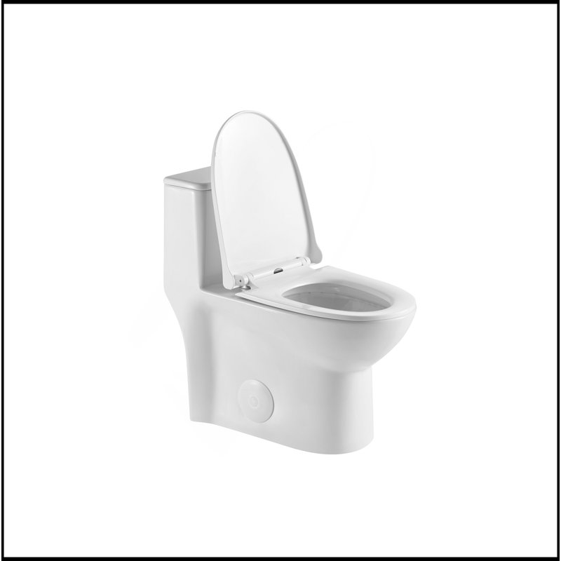 Advanced 1.1/1.6 GPF Elongated Comfort Height Floor Mounted One-Piece Toilet, CUPC Certified, Watersense Cetified, Ceramic, Soft Close Seat