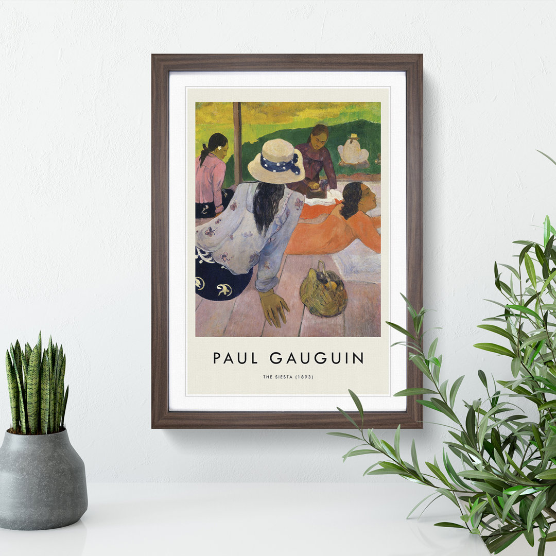 The Siesta by Paul Gauguin - Picture Frame Painting