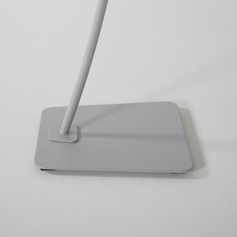 Porte-dépliant à piédestal, gris, H 18,18 po x l 12,12 po x P 12,12 po