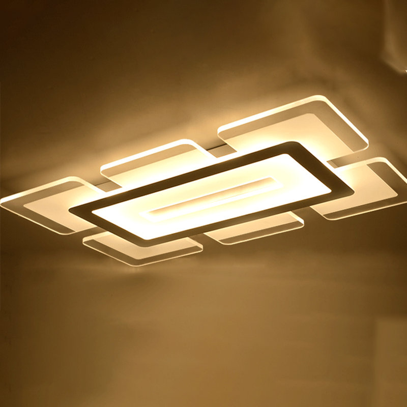 Plafonnier encastré 1 lumière Bozzuto, H 1,5 po x l 35,5 po x P 23,5 po, 3000 K