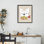 Chien Frenchie avec cadre flottant croissant, design par Krissy Mast
