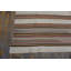 Antique Striped Native American Flatweave Navajo Light Ivory Color Rug