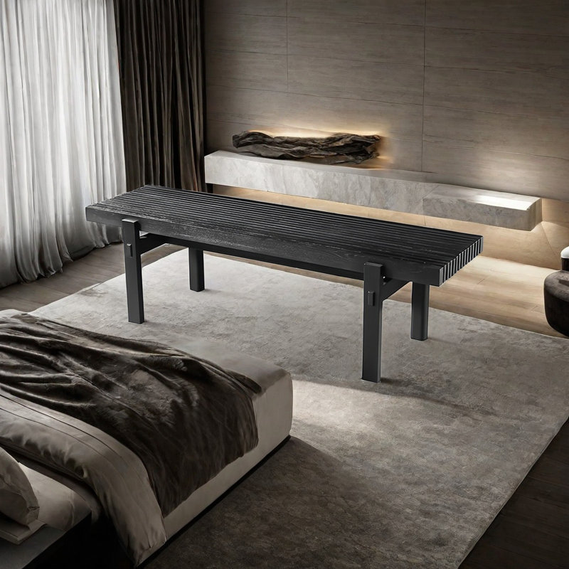 Banc en bois massif