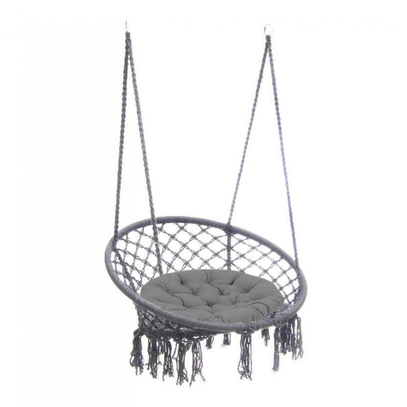Carnarvon Swing Chair, Dark Grey