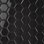 Le Cafe 2" x 2" Hexagon Glossy Porcelain Mosaic Tile in Black