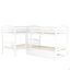 Lit simple en L avec lit gigogne