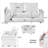 Ebern Designs 71" Small Upholstered Loveseat With Storage Armrest And USB Port-183060940