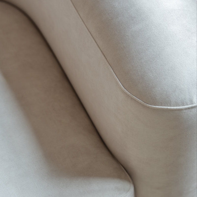 Canapé modulaire en velours Acanva, Cream