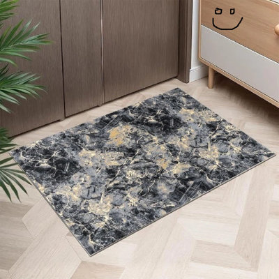 Stylish Non Slip Marble Indoor Door Mats Small Large Door Mat Washable Rugs Kitchen Floor Mat