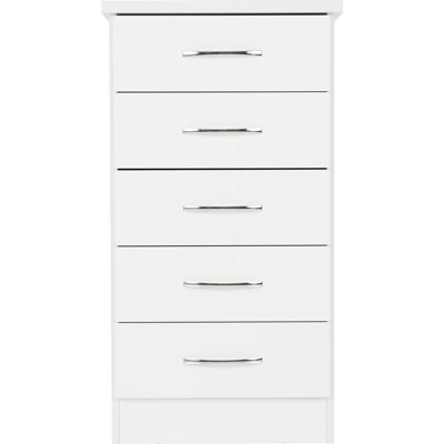 Nevada 5 Drawer Narrow Chest