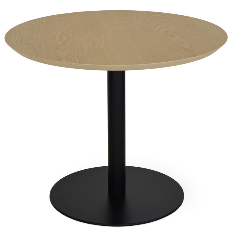 Table de salle à manger à piédestal 35,5 po Tango, Brossé