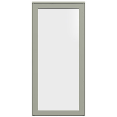 Porte de tempête en verre platine sécurisée (poignée vendue séparément)