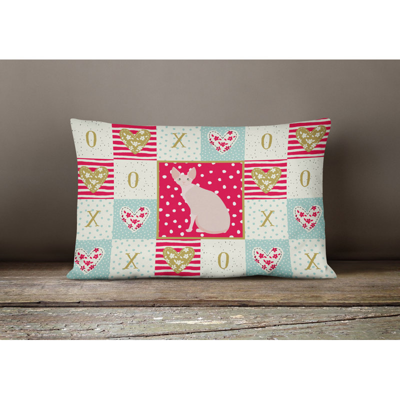 Coussin d'extérieur rectangulaire Sphynx # 2 Cat Love