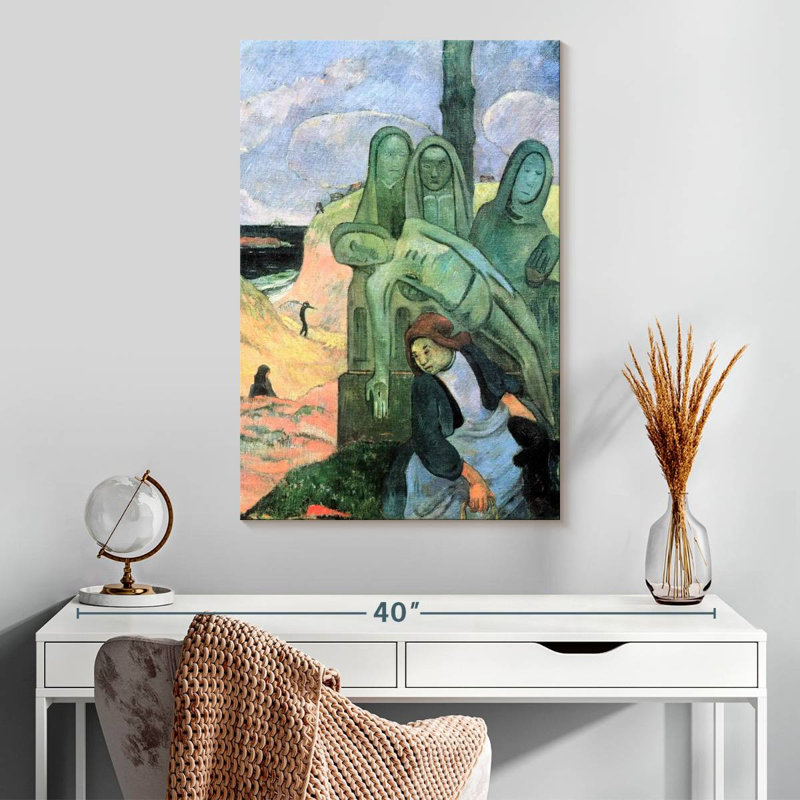 Leisha, le Christ vert, H 30 po x l 20 po