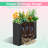 Large Rectangular Planter - Metal Rectangular Planter Box with Drainage Holes for Indoor and Outdoor Use-743315943-743315929