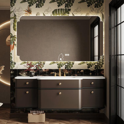 French style elegant bathroom cabinet.