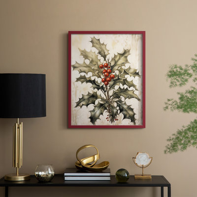 «Christmas Holiday Art» DCL XXXV, reproduction d'art encadrée - bois massif
