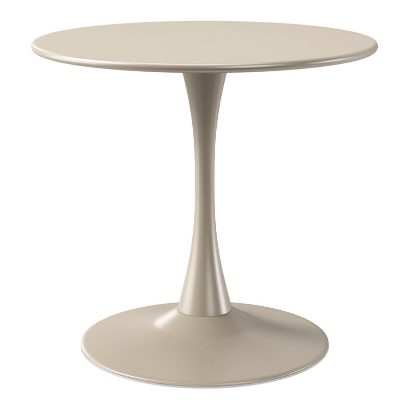Outdoor Steel Dining Table, Sand